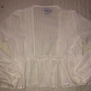 Princess Polly loose tie blouse